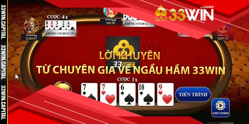 Lời khuyên từ chuyên gia về cách chơi ngầu hầm 33win hiệu quả